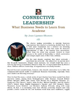 Connective Leadership: What Business Needs to Learn From Academe