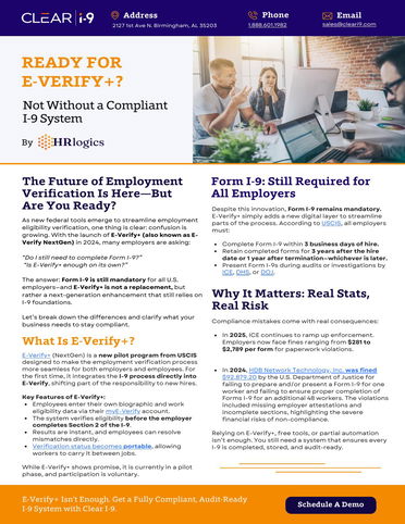 Ready for E-Verify+? Not Without a Compliant I-9 System