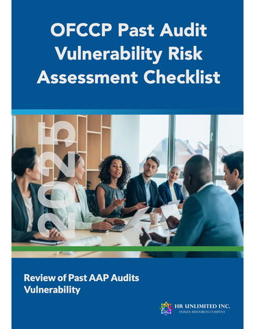 OFCCP Past Audit Vulnerability Risk Assessment Checklist