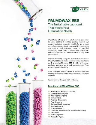 Ethylene Bis Stearamide: PALMOWAX EBS - The Sustainable Lubricant That Meets Your Lubrication Needs