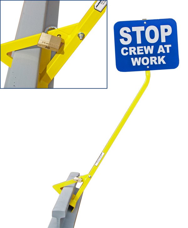 Clamp-On High-Security Sign Holder (sign plate not included)