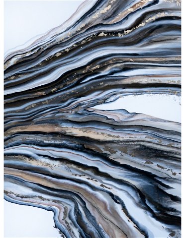 Confluence Abstract Resin Painting