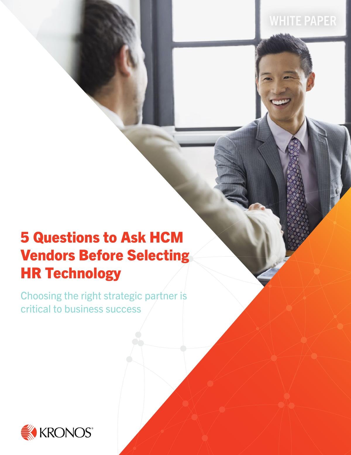 5 Questions to Ask HCM Vendors Before Selecting HR Technology