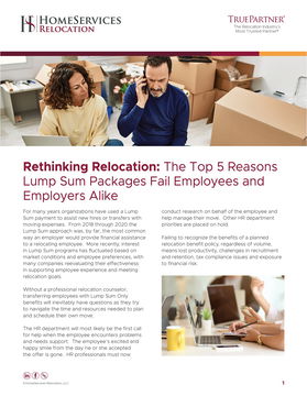 Rethinking Relocation: The Top 5 Reasons Lump Sum Packages Fail Employees and Employers Alike