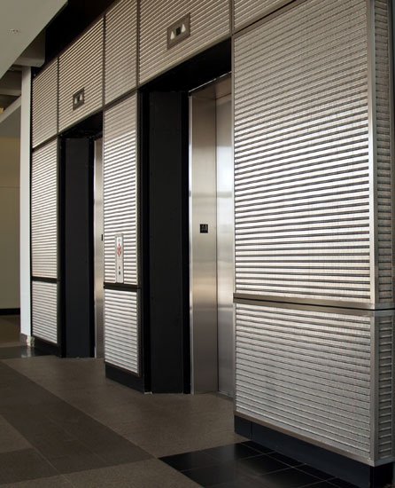 Elevator and Wall Cladding: Montgomery Building, Elevator Cladding