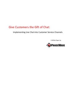Give the Gift of Chat: Implementing Live Chat into Customer Service