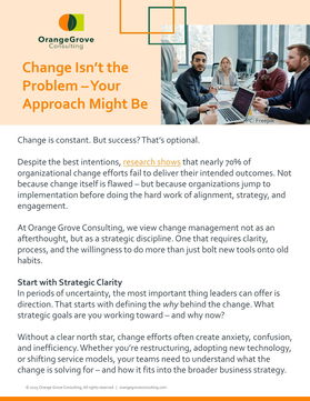 Change isn't the Problem - Your Approach Might Be