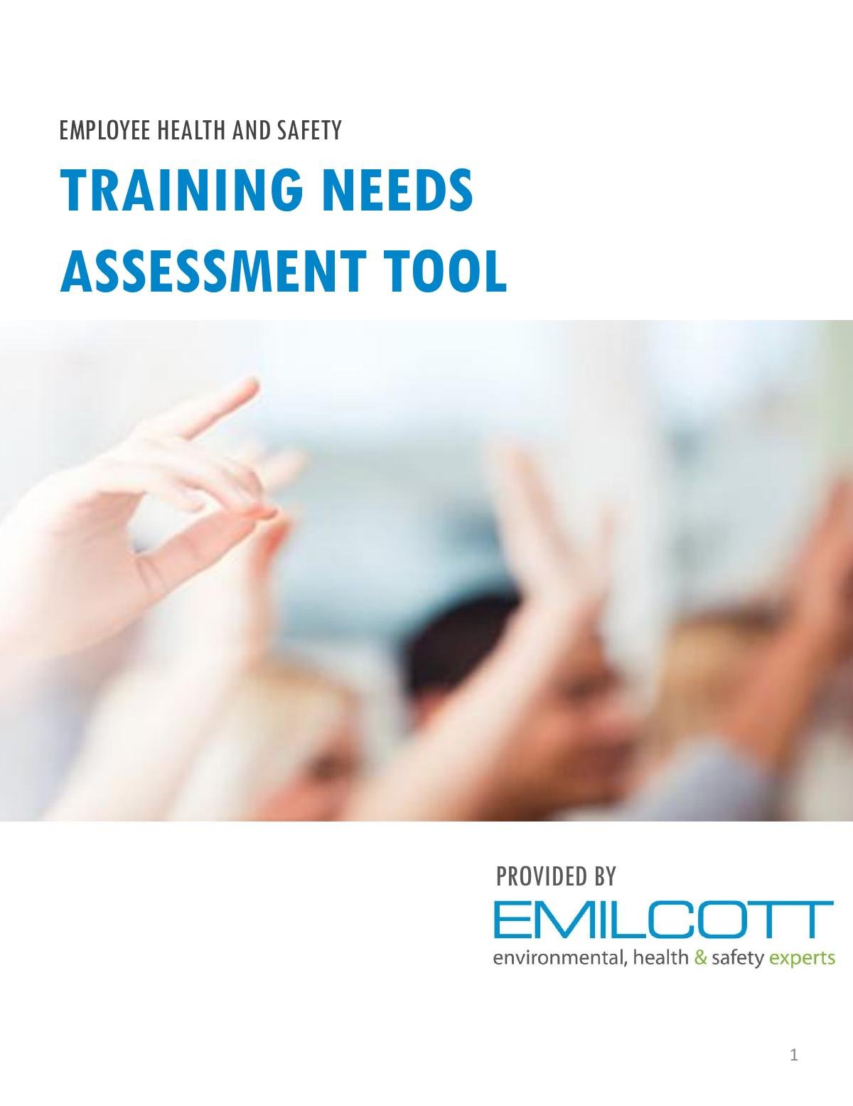 Training Needs Assessment Tool