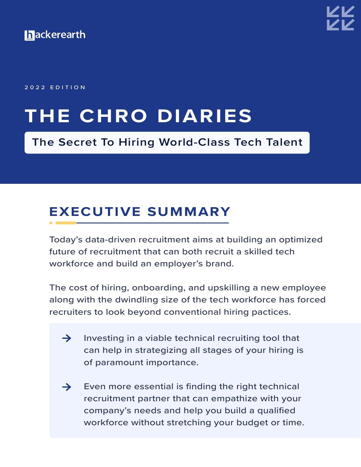 THE CHRO DIARIES: The Secret To Hiring World-Class Tech Talent