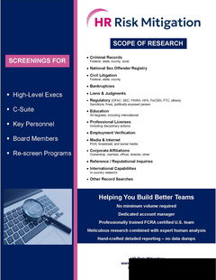 HR Risk Mitigation | Scope of Work Services