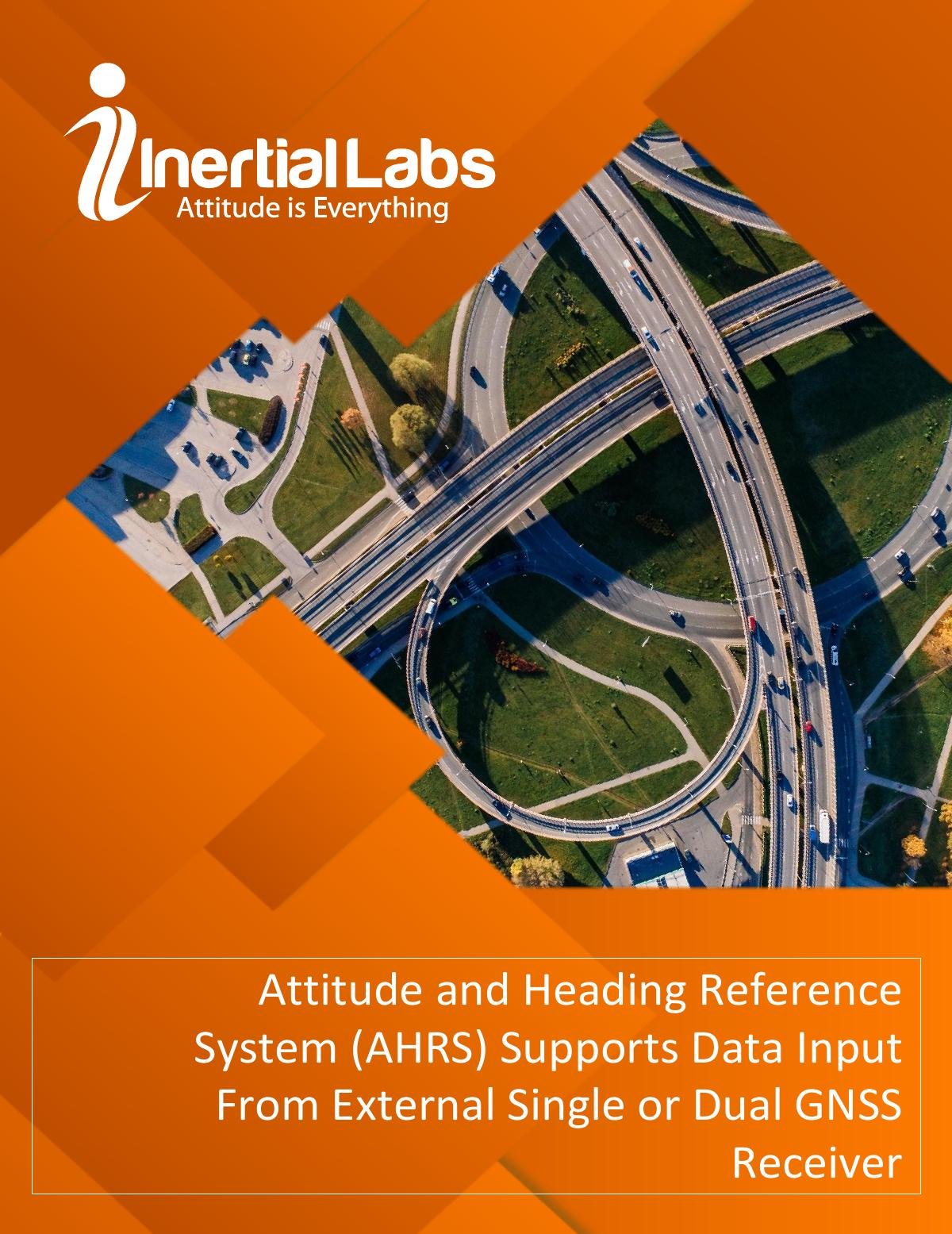 Attitude and Heading Reference System (AHRS) Supports Data Input From External GNSS Receivers