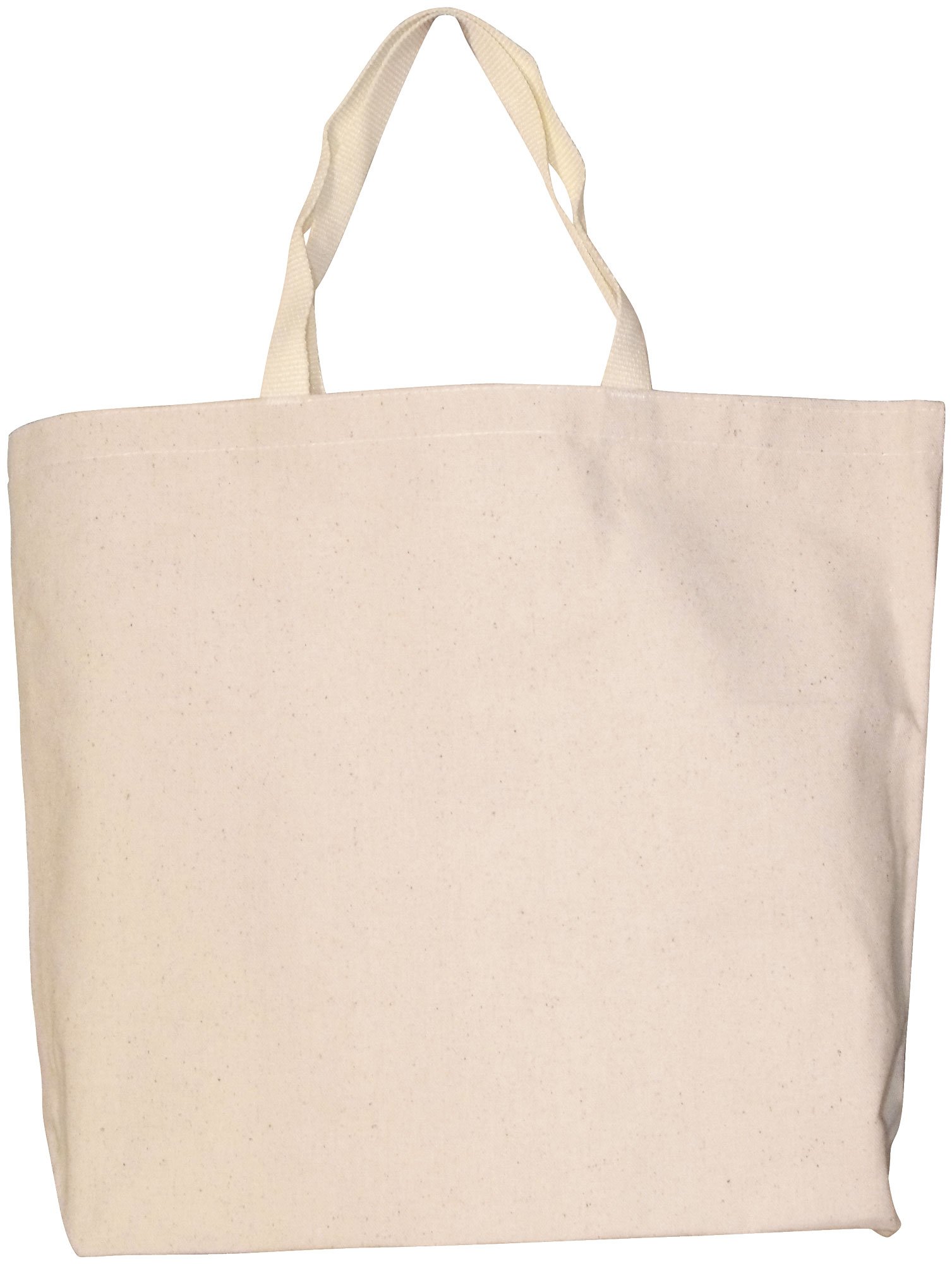 TB201 10 Oz. Natural Canvas Easy Tote Bag
