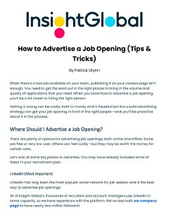 How to Advertise a Job Opening (Tips & Tricks)