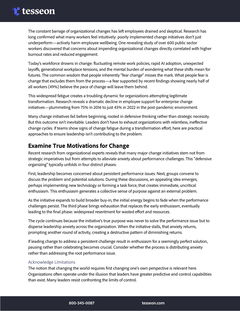 Change Fatigue. Are you the problem?