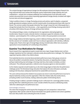 Change Fatigue. Are you the problem?