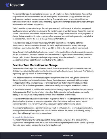 Change Fatigue. Are you the problem?