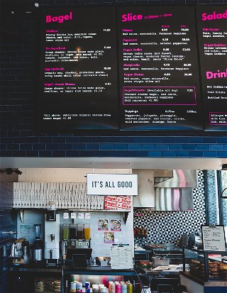 Discover How Bagel+Slice Showcased Their Menu With an LED Light Box!