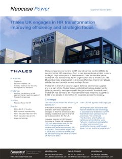 Thales UK engages in HR transformation improving efficiency and strategic focus
