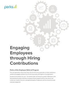 Engagement Through Hiring Contributions