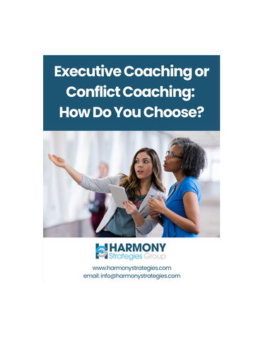 Executive Coaching or Conflict Coaching: How Do You Choose?
