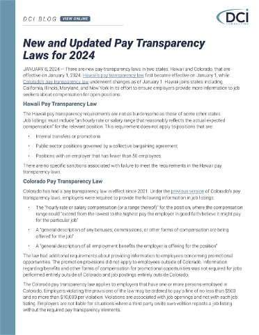 Proposed Pay Transparency Rule for Federal Contractors Advances