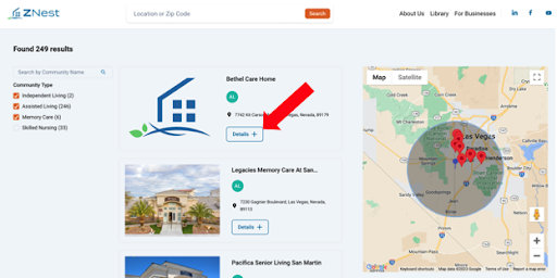 Listing and Lead Generation for Assisted Living / Memory Care