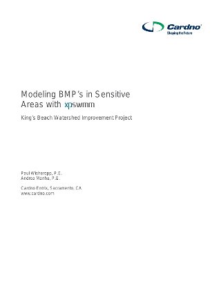 Modeling BMPs in Sensitive Areas with XPSWMM