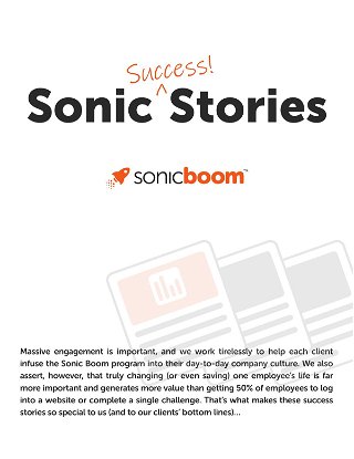 Sonic Boom success stories
