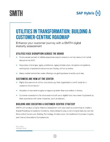 Utilities in Transformation: Building a Customer-centric Roadmap