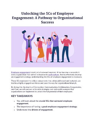 Unlocking the 5Cs of Employee Engagement: A Pathway to Organizational Success