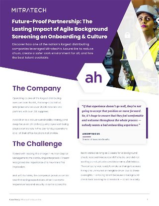 Future-Proof Partnership: The Lasting Impact of Agile Background Screening on Onboarding & Culture