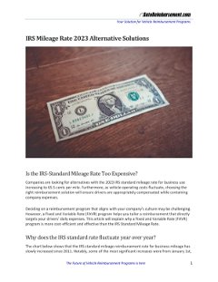 2023 IRS Standard Mileage Rate Alternative 
