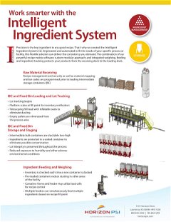 Intelligent Ingredient System Product Sheet