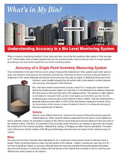 Understanding Accuracy in a Bin Level Monitoring System
