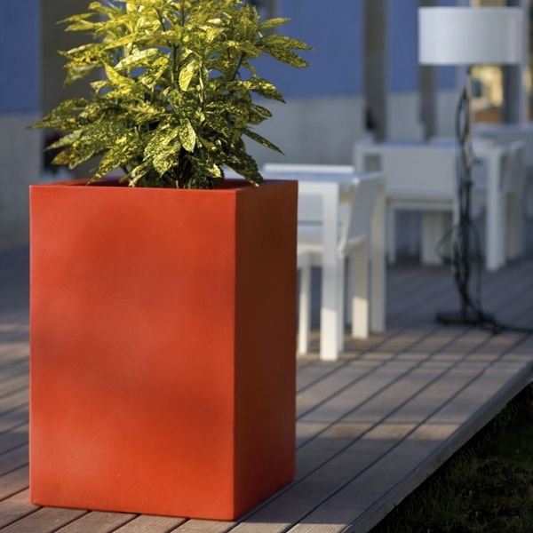 Tall Square Outdoor Planter