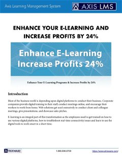 Enhance Your E-Learning and Increase Profits