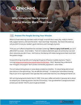 Why Volunteer Background Checks Matter More Than Ever