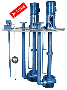SERIES 800 Industrial Vertical Immersion Sump Pumps