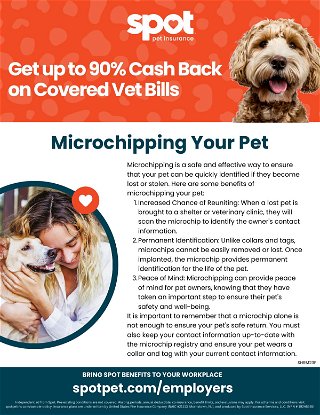 Pet Parent Tip for your Employees: Microchipping 