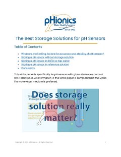 The Best Storage Solutions for pH Sensors