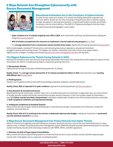 4 Ways Schools Can Strengthen Cybersecurity with Secure Document Management