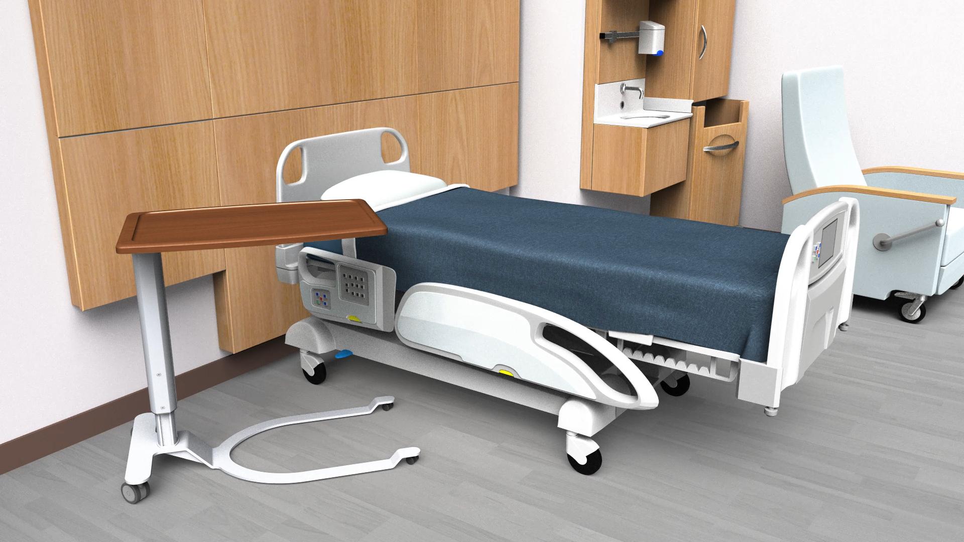 Sotto Overbed Table for 5th Wheel Beds