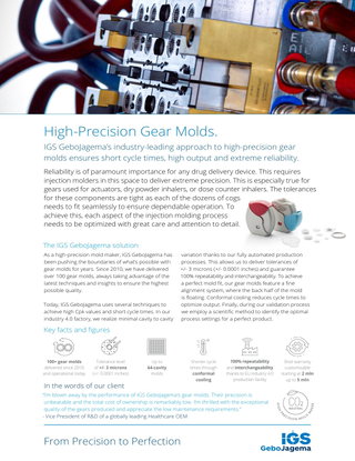 High-Precision Gear Molds
