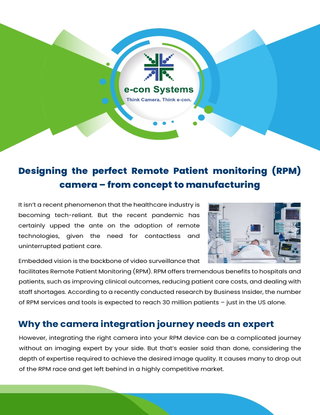 Role of embedded vision in empowering post operative and at home patient care