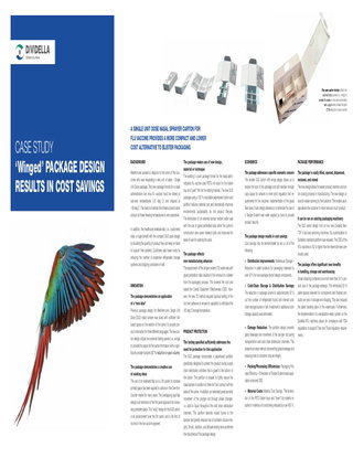 ‘Winged’ PACKAGE DESIGN RESULTS IN COST SAVINGS
