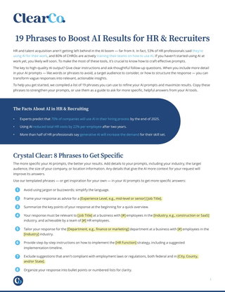 19 Phrases to Boost AI Results for HR & Recruiters