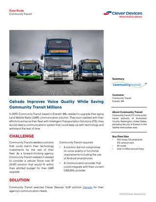 Case Study: How Community Transit Improved Voice Quality While Saving Millions