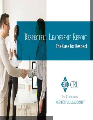 Respectful Leadership Report — The Case for Respect