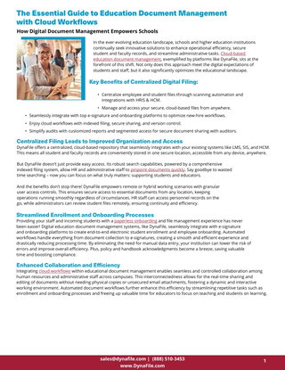 The Essential Guide to Education Document Management  with Cloud Workflows