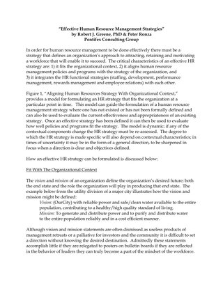 Effective Human Resource Management Strategies